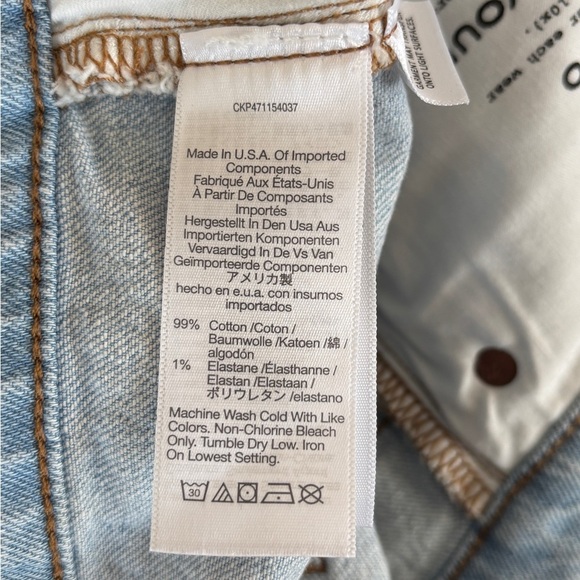 Madewell women's Size 27 The Perfect Vintage Jean Crop Light Wash - Picture 9 of 12